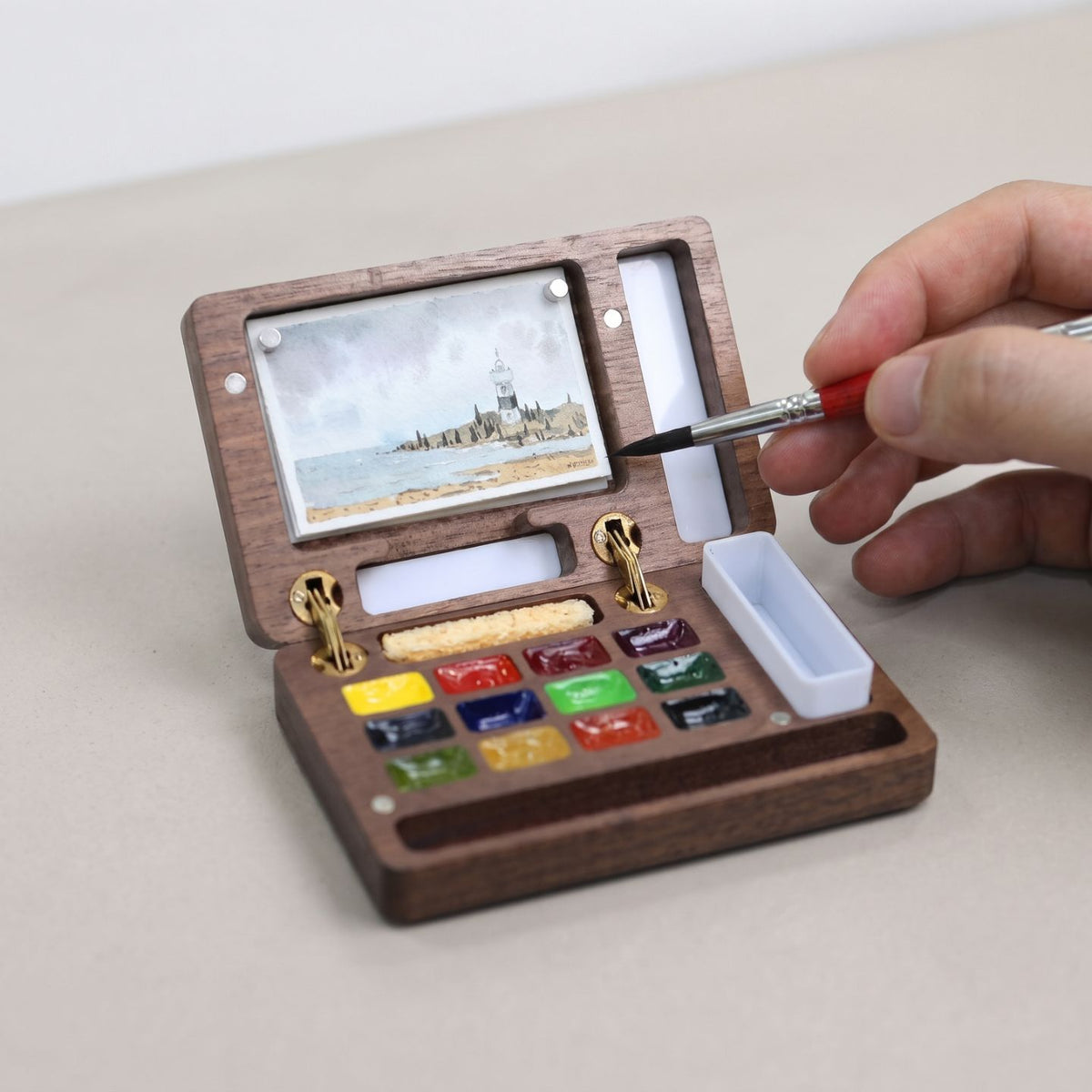 ArtMate - Kit Artistico in Noce Fatto a Mano
