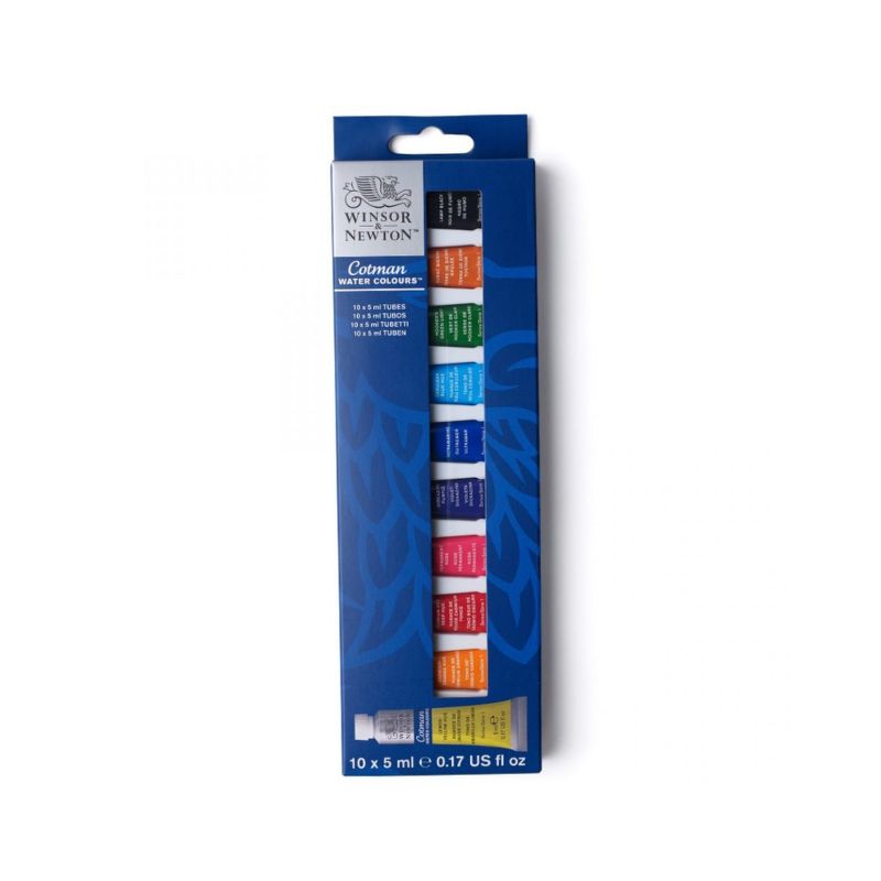 Winsor & Newton® Cotman - Set di acquerelli da 10 pezzi
