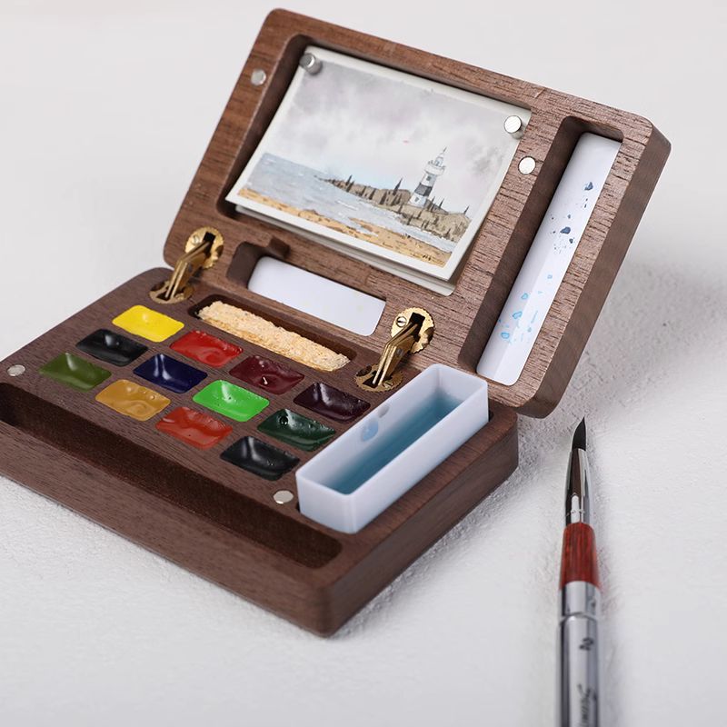 ArtMate - Kit Artistico in Noce Fatto a Mano